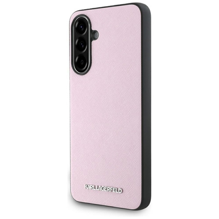 Karl Lagerfeld Saffiano Metal Logo - Etui do Samsung Galaxy A56 5G (różowy) (KLHCSA56PSAFWMCP)