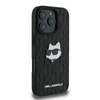 Karl Lagerfeld Monogram Choupette Head Pin - Etui iPhone 16 Pro (czarny) (KLHCP16LPGKLCHPK)