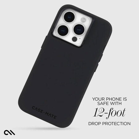 Case-Mate Silicone MagSafe - Etui iPhone 15 Pro (Black) (CM051468)