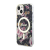 Guess Flower MagSafe - Etui iPhone 14 (Czarny) (GUHMP14SHCFWSK)