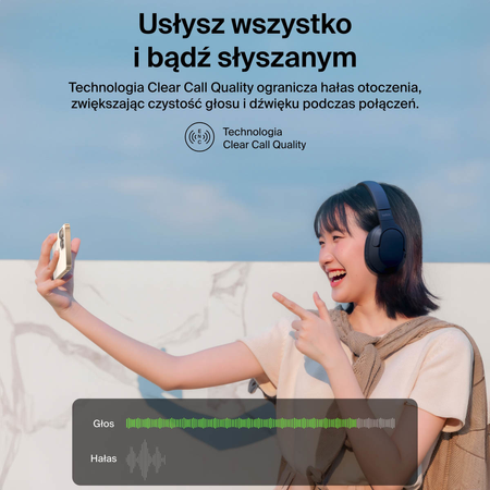 Belkin Słuchawki nauszne, bezprzewodowe, niebieskie (AUD009HQBL)