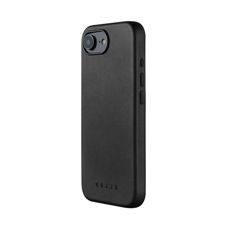 Mujjo Full Leather Case - etui skórzane do iPhone 16e kompatybilne z Magsafe (black) (MUJJO-CL-059-BK)