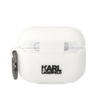 Karl Lagerfeld Silicone Karl & Choupette - Etui AirPods Pro (biały) (KLACAPSILKCW)