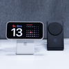 Crong MagSpot Stand - Ładowarka bezprzewodowa 2w1 z MagSafe do iPhone i AirPods (biały) (CRG-MSS-WHT)