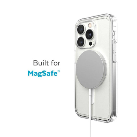Speck Gemshell + MagSafe - Etui do iPhone 14 Pro z połowką MICROBAN (Clear) (150160-5085)