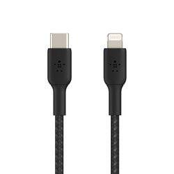 Belkin kabel pleciony USB-C/Lightning 2M - czarny (CAA004BT2MBK)