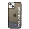 Karl Lagerfeld Liquid Glitter Translucent Elongated Logo Case – Etui iPhone 14 Plus (czarny) (KLHCP14MLCKVK)
