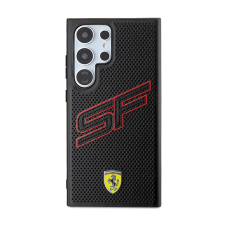 Ferrari Big SF Perforated - Etui Samsung Galaxy S24 Ultra (czarny) (FEHCS24LPINK)