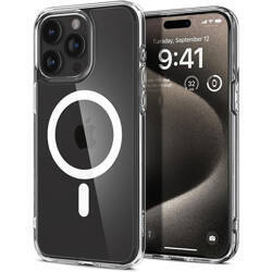 Spigen Ultra Hybrid Mag MagSafe - Etui do iPhone 15 Pro (Biały) (ACS06715)