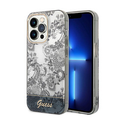 Guess Porcelain Collection - Etui iPhone 14 Pro Max (szary) (GUHCP14XHGPLHG)