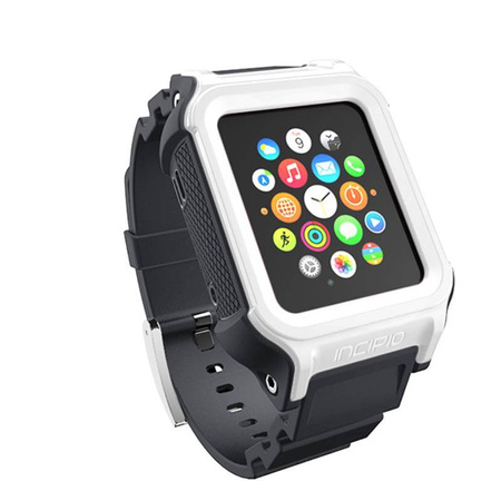 Incipio Octane Strap - Pancerny pasek do Apple Watch, obudowa 38/40/41 mm (biały/szary) (WBND-016-WHTGRY)