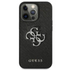 Guess Saffiano 4G Big Silver Logo - Etui iPhone 13 Pro (czarny) (GUHCP13LSA4GSBK)