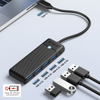 Orico Hub USB-C 4 porty USB-A 3.0 5Gbps czarny (PAPW4A-C3-015-BK-EP)