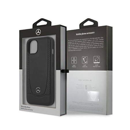 Mercedes Leather Urban Line - Etui iPhone 14 Plus (czarny) (MEHCP14MARMBK)