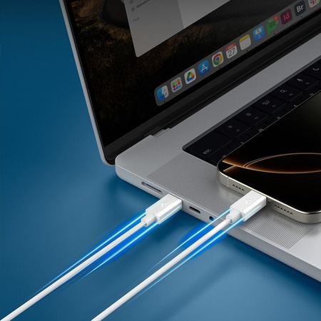 Spigen EB6010CC Essential - Kabel USB-C do USB-C PD 60W 1m (Biały) (ACA08717)