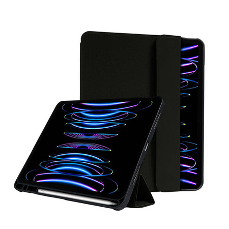 Crong FlexFolio – Etui iPad Air 11” M3 (2025) / iPad Air 11” M2 (2024) / iPad Air 10.9” (5-4 gen.) / iPad Pro 11" (2022-2021) z funkcją Apple Pencil (czarny) (CRG-FXF-IPD112-BLK)