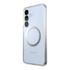 Speck Presidio Perfect-Clear Magnet - Etui Samsung Galaxy S25+ / S24+ MagSafe (Clear / Chrome Finish / Serene Silver) (150885-3199)