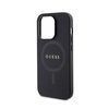 Guess Saffiano MagSafe - Etui iPhone 15 Pro (czarny) (GUHMP15LPSAHMCK)