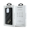 Karl Lagerfeld Quilted Signature - Etui iPhone 16 Pro (czarny) (KLHCP16LPQDSMGK)