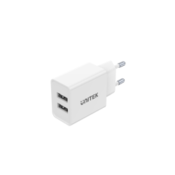Unitek Ładowarka 2xUSB-A 12 W biała (P1113A-EU)
