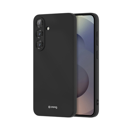 Crong Color Cover - Etui Samsung Galaxy S25+ (czarny) (CRGCOLRSGS25PBLK)