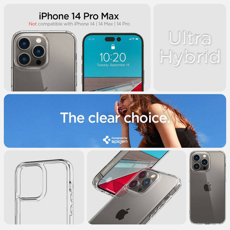 Spigen Ultra Hybrid - Etui do iPhone 14 Pro Max (Przezroczysty) (ACS04816)