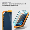 Spigen Alm Glass FC 2-Pack - Szkło hartowane do iPhone 15 2 szt (Czarna ramka) (AGL06906)