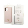 Guess Silicone Triangle Logo - Etui iPhone 14 (różowy) (GUHCP14SSLTGP)