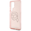 Karl Lagerfeld Rhinestones Karl Head Logo - Etui Samsung Galaxy S25 Ultra (różowy) (KLHCS25LHKHDCELP)