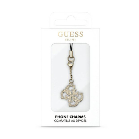 Guess Phone Strap 4G Glitter Charm - Zawieszka do telefonu (GUCPM4GID)