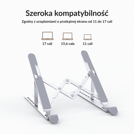 Orico Podstawka pod laptop max 17" składana aluminium (PFB-A2-SV-BP)