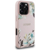 Guess Grained Printed Flower Pattern MagSafe - Etui do iPhone 16 Pro Max (różowy) (GUHMP16XPGNMPLMP)