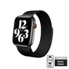 Crong Milano Steel - Pasek ze stali nierdzewnej do Apple Watch 38/40/41/42 mm (czarny) (CRG-40MST-BLK)