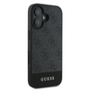 Guess 4G Bottom Stripe - Etui iPhone 16 Plus (szary) (GUHCP16MG4GLGR)