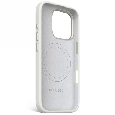 Decoded AntiMicrobial Silicone Backcover - silikonowa obudowa ochronna do iPhone 16 Pro kompatybilna z MagSafe (stone gray) (D25IPO16PBCS9SY)
