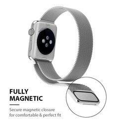 Crong Milano Steel - Pasek ze stali nierdzewnej do Apple Watch 44/45/46/49 mm (srebrny) (CRG-44MST-SLV)