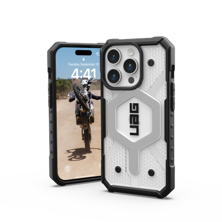 UAG Pathfinder Magsafe - obudowa ochronna do iPhone 15 Pro kompatybilna z MagSafe (ice) (114281114343)