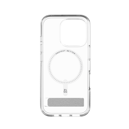 ZAGG Crystal Palace Snap Kickstand - obudowa ochronna z podstawką do iPhone 16 Pro kompatybilna z MagSafe (clear) (702315048)