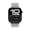 Crong Nylon - Pasek sportowy do Apple Watch 44/45/46/49 mm (Silver Grey) (CRG44NLBSHL)