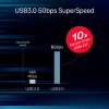 Unitek wzmacniacz sygnału USB-C na USB(A) 5M - czarny-srebrny (U304A)