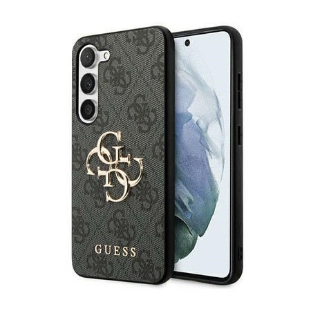 Guess 4G Big Metal Logo - Etui Samsung Galaxy S24 (czarny) (GUHCS24S4GMGGR)