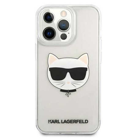 Karl Lagerfeld Choupette Head - Etui iPhone 13 Pro Max (przezroczysty) (KLHCP13XCTR)