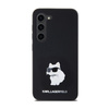 Karl Lagerfeld Silicone Choupette Metal Pin - Etui Samsung Galaxy S24 (czarny) (KLHCS24SSMHCNPK)