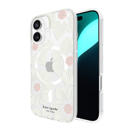 Kate Spade New York Protective MagSafe - Etui iPhone 16 (Hollyhock Floral) (KS054344)