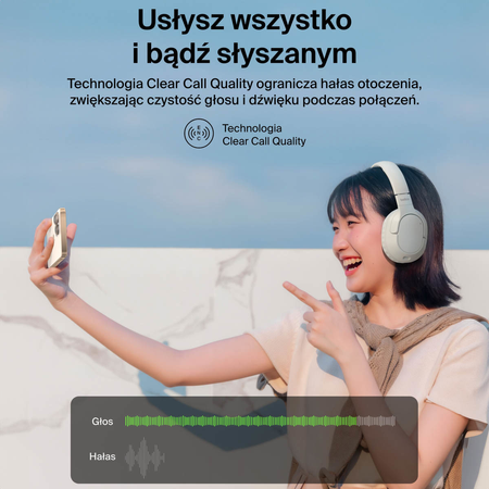 Belkin Słuchawki nauszne, bezprzewodowe, kremowe (AUD009HQSA)