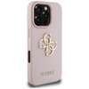 Guess Grained Big 4G Logo Small Classic Logo - Etui do iPhone 16 Pro Max (różowy) (GUHCP16XPGT4MBP)