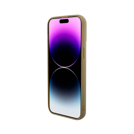 Guess Disco Metal Script - Etui iPhone 15 Pro Max (złoty) (GUHCP15XPMSDGSD)