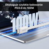 Unitek Kabel w oplocie zwijany magnetycznie USB C PD 100W różowy 1m (C14141APK01-1M)