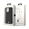 BMW Leather Diamond Pattern - Etui iPhone 15 Pro (czarny) (BMHCP15L22RFGK)