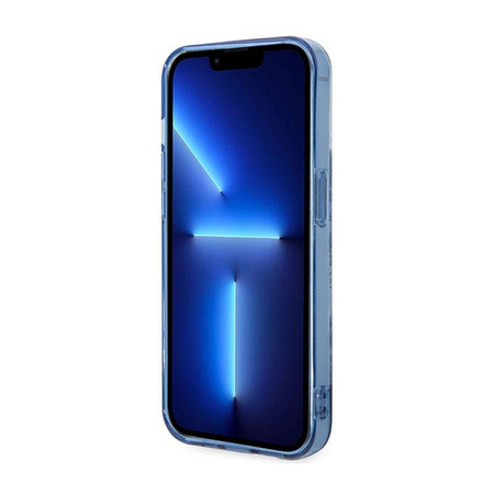 Guess Porcelain Collection - Etui iPhone 14 Pro (niebieski) (GUHCP14LHGPLHB)